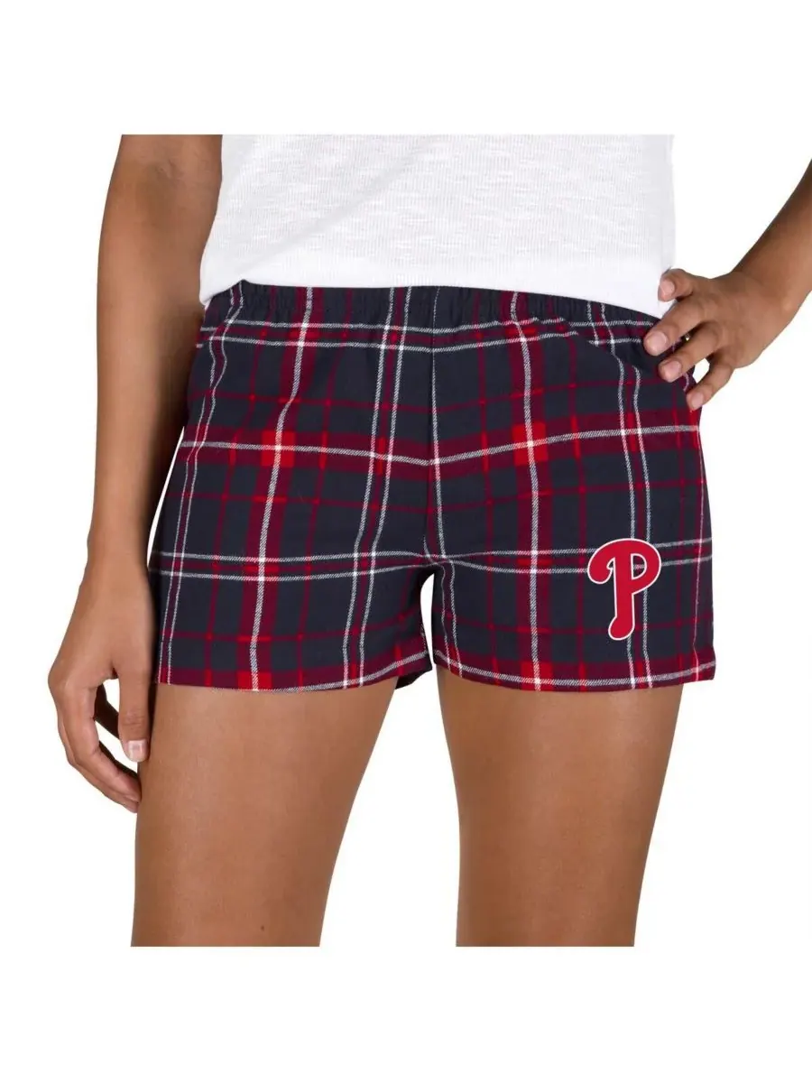 Concepts Sport Женские фланелевые шорты Philadelphia Phillies в сине-красной расцветке