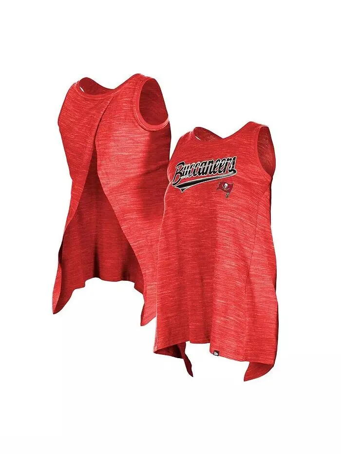 Женская красная майка Tampa Bay Buccaneers Space Dye Active New Era