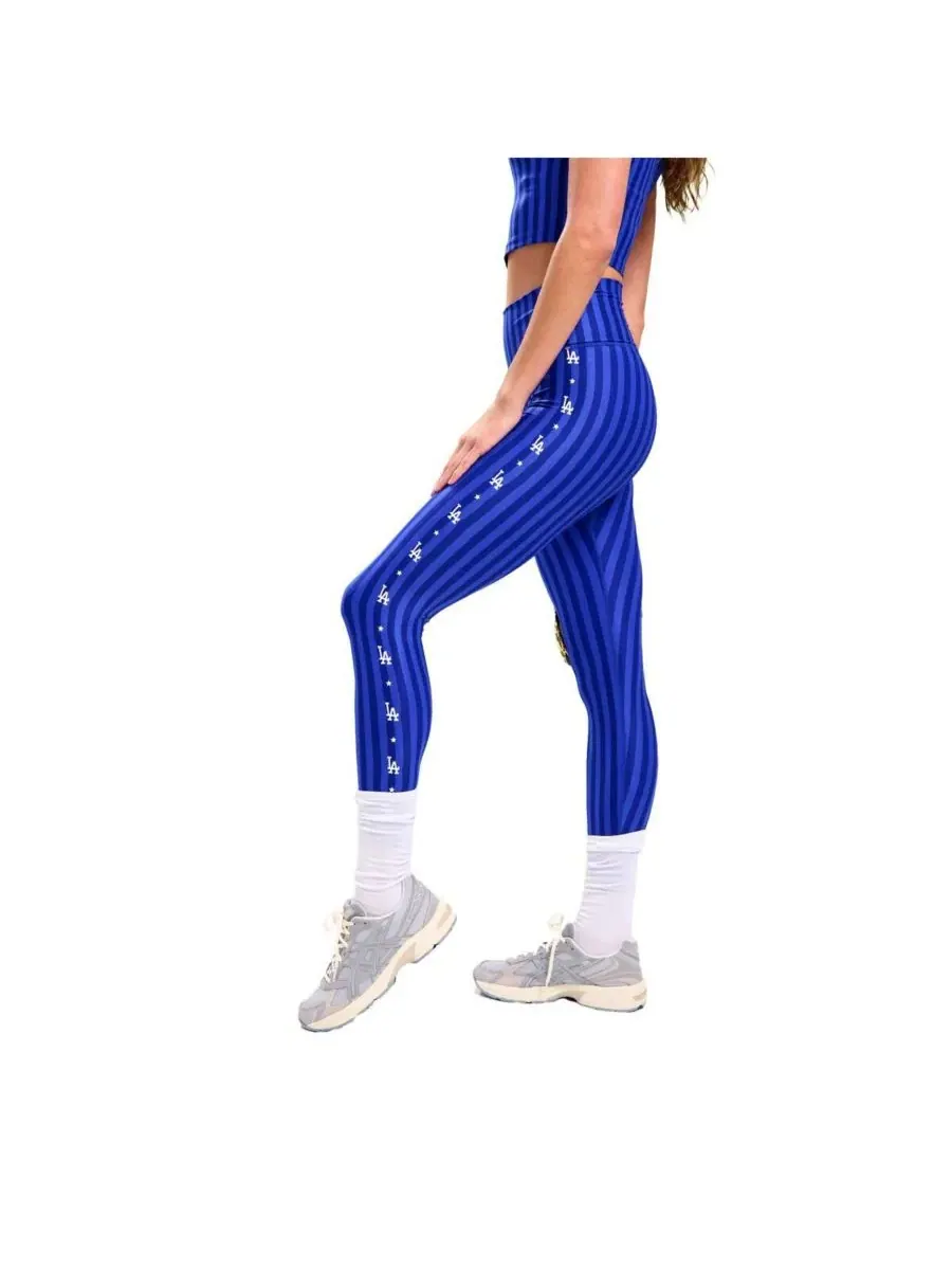 Женские леггинсы Royal Los Angeles Dodgers с принтом TLC Terez — синий