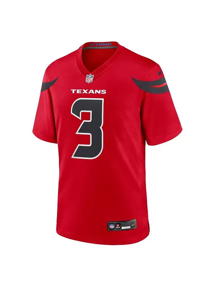 Мужская майка Dell Red Houston Texans Alternate Game Jersey Nike — изображение 2 из 5