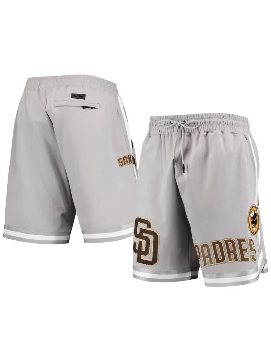 Pro Standard Мужские серые шорты с символикой команды San Diego Padres