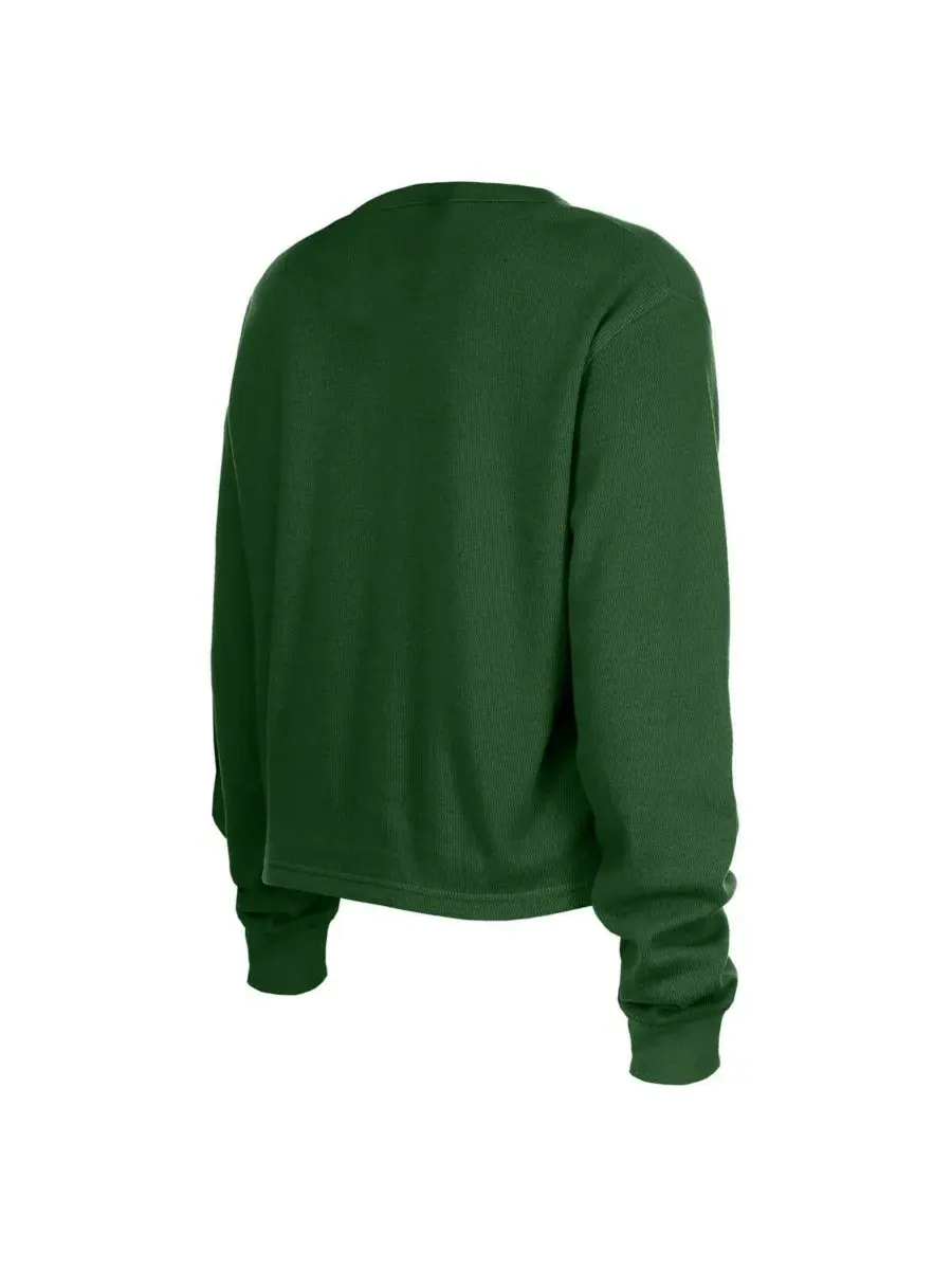 New Era Женская зеленая термофутболка с длинными рукавами New York Jets Sport Night — изображение 2 из 3, зеленый