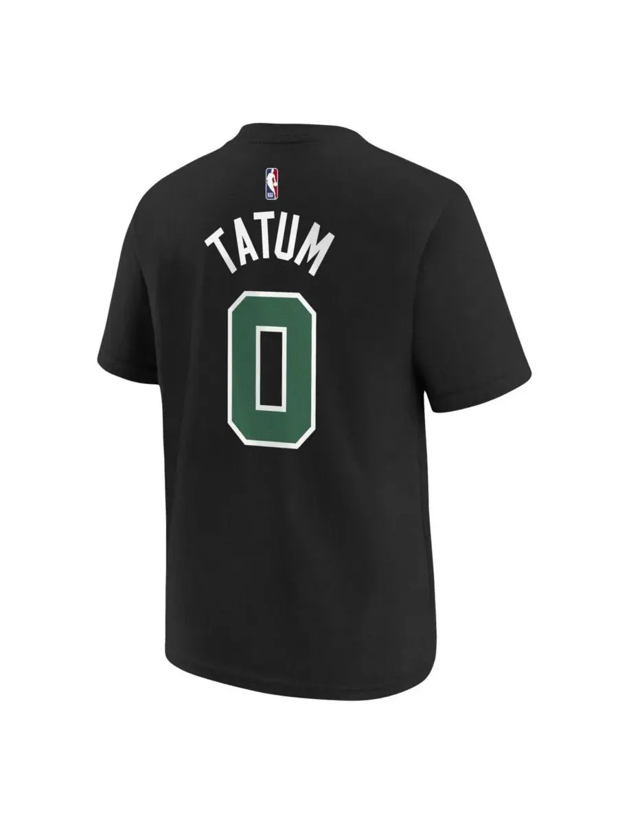 Футболка с именем и номером игрока команды Boston Celtics, черная, для мальчиков и девочек Jordan — изображение 2 из 3