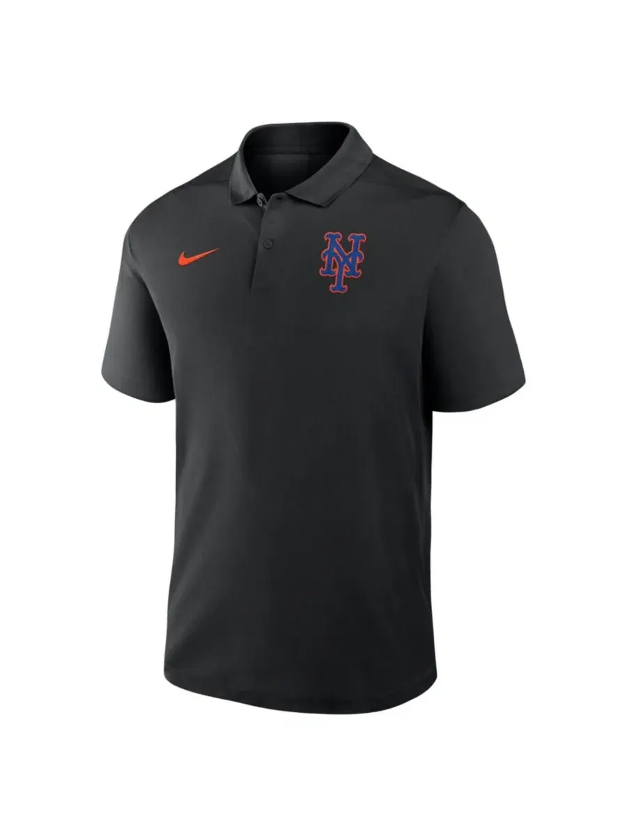 Поло с вышивкой New York Mets Alternate Victory Dri-FIT Nike — изображение 2 из 3, черный