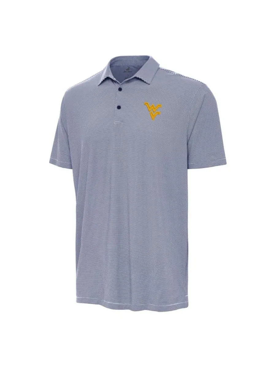 Мужская поло-рубашка с принтом West Virginia Mountaineers Antigua