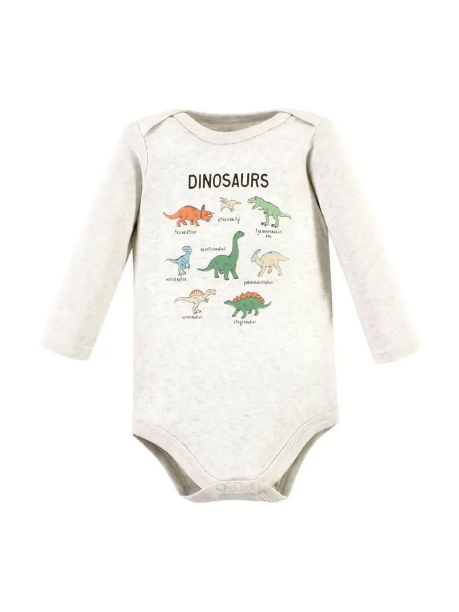 Коллекция хлопковых боди и брюк Hudson Baby, Dinosaur Adventures Long-Sleeve — изображение 5 из 5