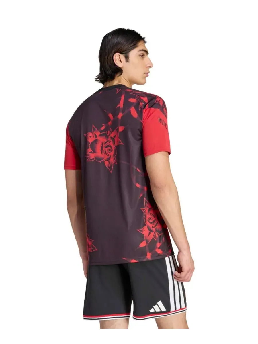 Футболка с коротким рукавом и принтом Manchester United Home adidas — изображение 2 из 5, черный