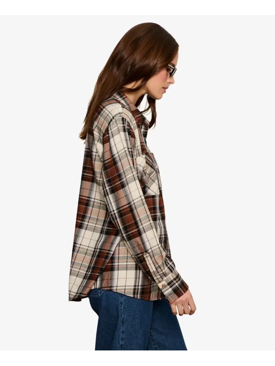 Рубашка с длинным рукавом, в клетку Sanctuary, Haze Plaid — изображение 3 из 11
