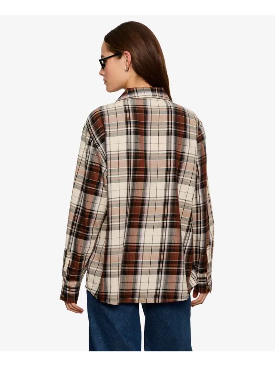 Рубашка с длинным рукавом, в клетку Sanctuary, Haze Plaid — изображение 5 из 11