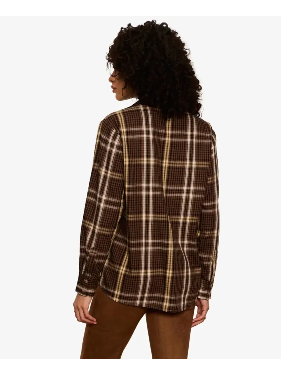 Рубашка с длинным рукавом, в клетку Sanctuary, Haze Plaid — изображение 8 из 11