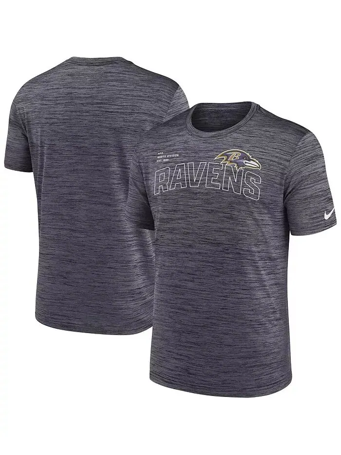 Мужская черная футболка Baltimore Ravens Velocity Arch Performance Nike