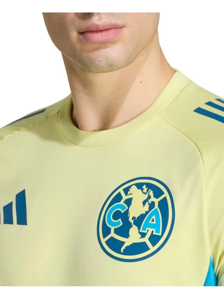 Футболка тренировочная с длинным рукавом Club America Tiro 2025/26 AEROREADY adidas — изображение 4 из 4, желтый