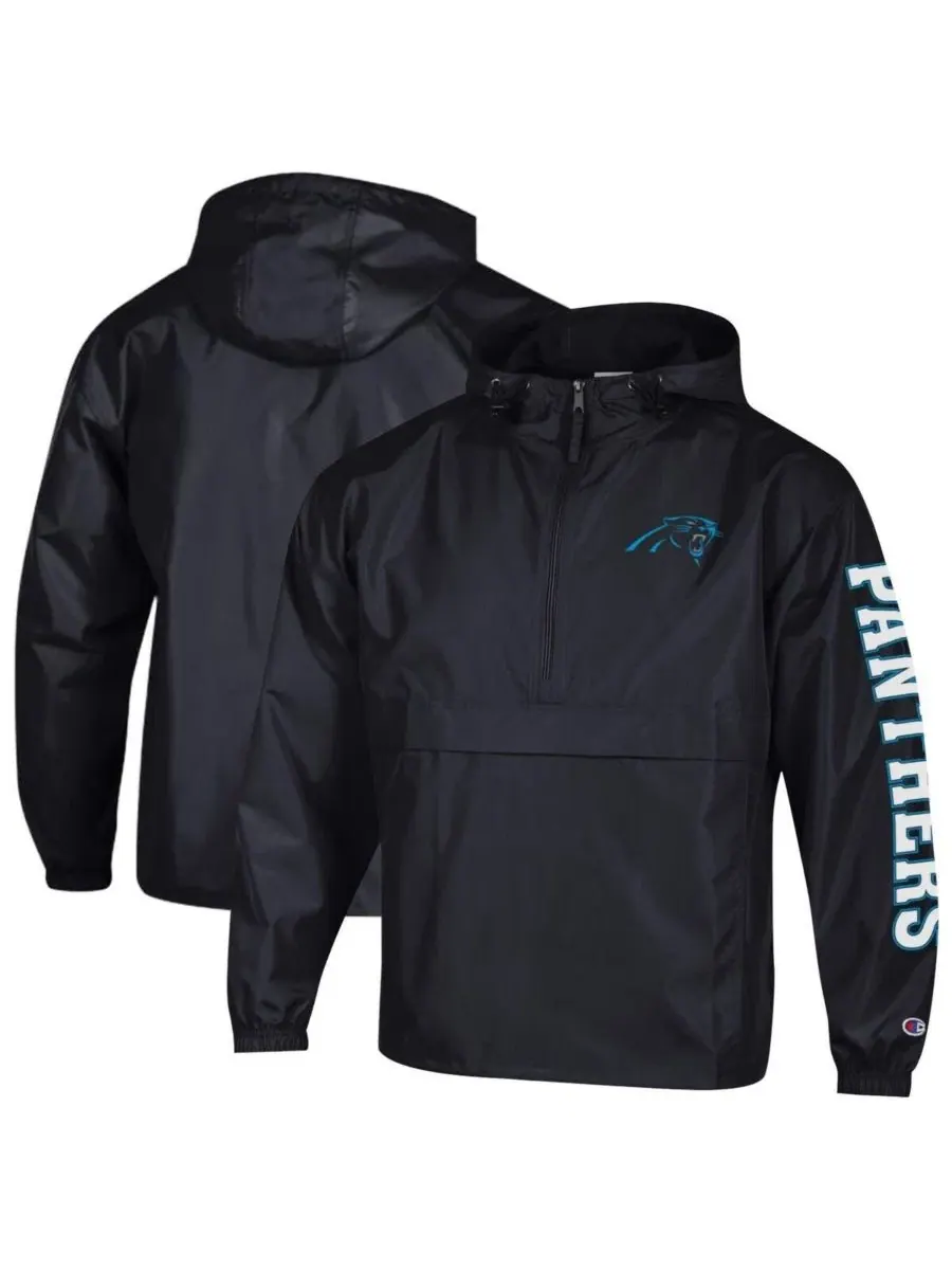 Ветровка-ползунок с капюшоном Carolina Panthers Champion