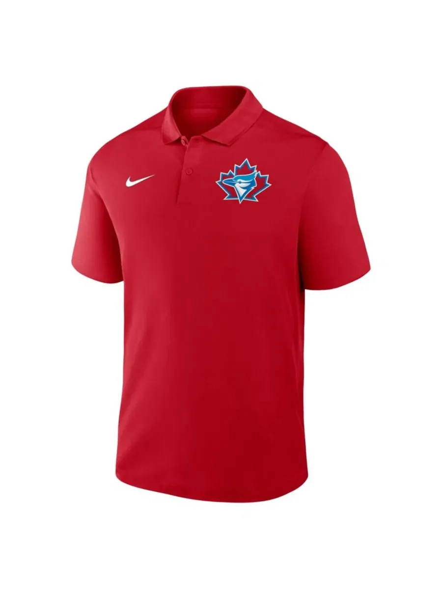Поло с коротким рукавом, Dri-FIT, с вышитым логотипом команды — изображение 2 из 3, красный
