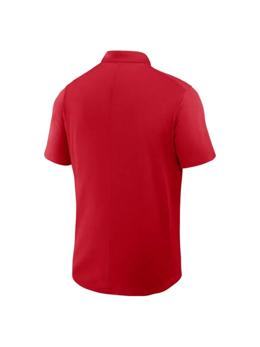 Поло с коротким рукавом, Dri-FIT, с вышитым логотипом команды — изображение 3 из 3, красный