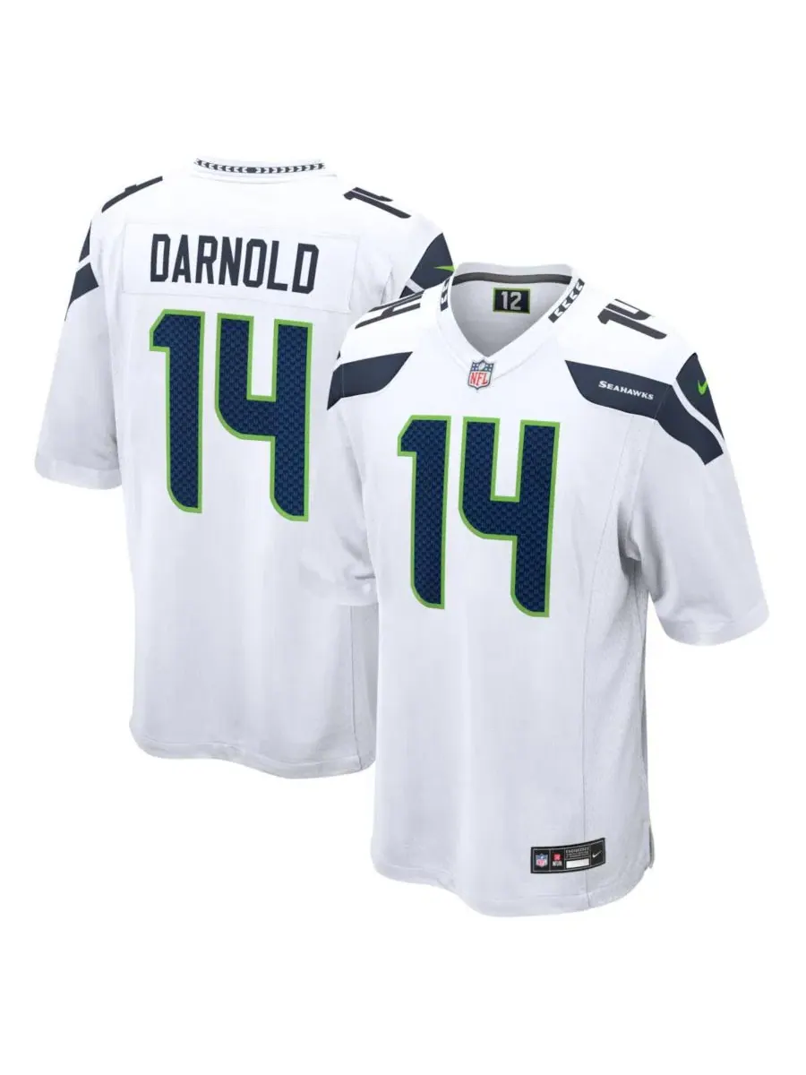Футболка-джерси Nike White, Sam Darnold, Seattle Seahawks