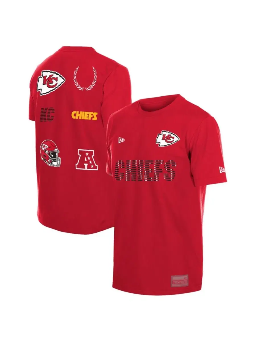 Футболка с принтом Kansas City Chiefs Match New Era