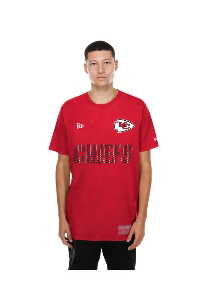 Футболка с принтом Kansas City Chiefs Match New Era — изображение 3 из 5, красный