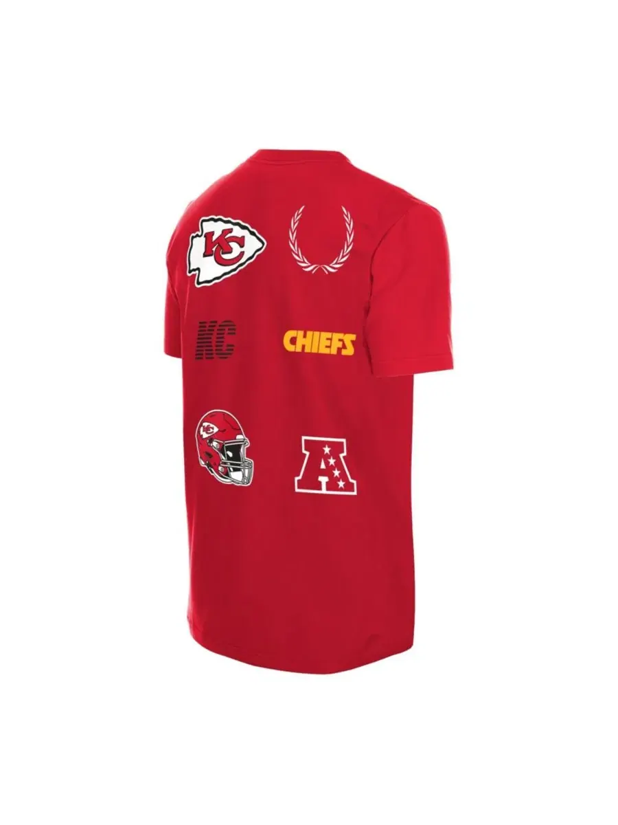 Футболка с принтом Kansas City Chiefs Match New Era — изображение 4 из 5, красный