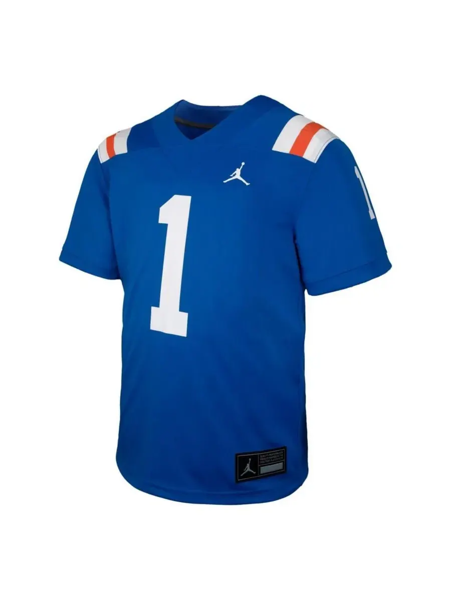 Футбольная джерси Florida Gators Alternate с длинным рукавом Jordan — изображение 2 из 3, королевский