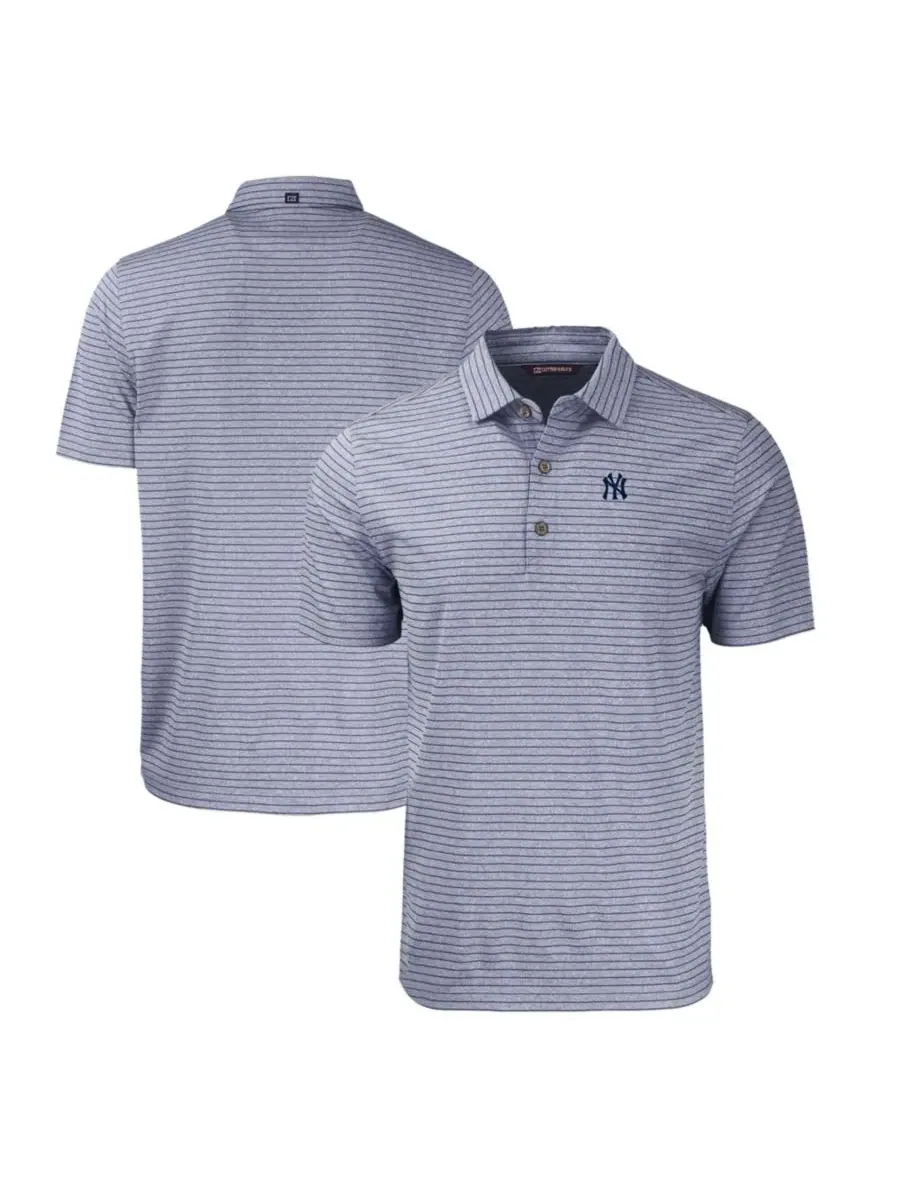 Поло с принтом Forge Eco Heathered Stripe Stretch Cutter & Buck