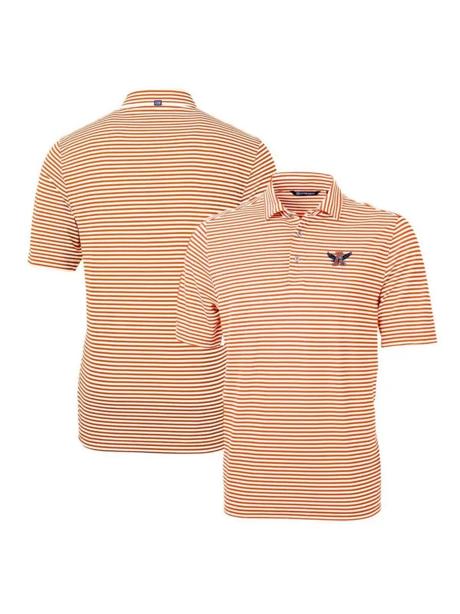 Поло с принтом Throwback Logo Virtue Eco Pique Stripe Cutter & Buck