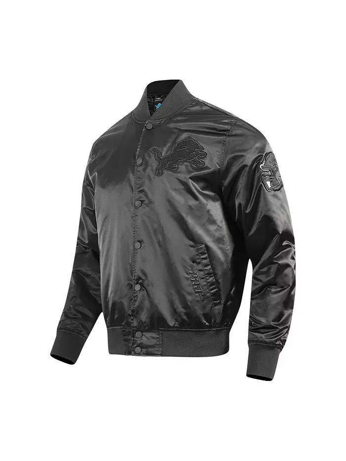 Мужская куртка на молнии Aidan Hutchinson черная Detroit Lions Player Full-Snap Jacket Pro Standard — изображение 2 из 5
