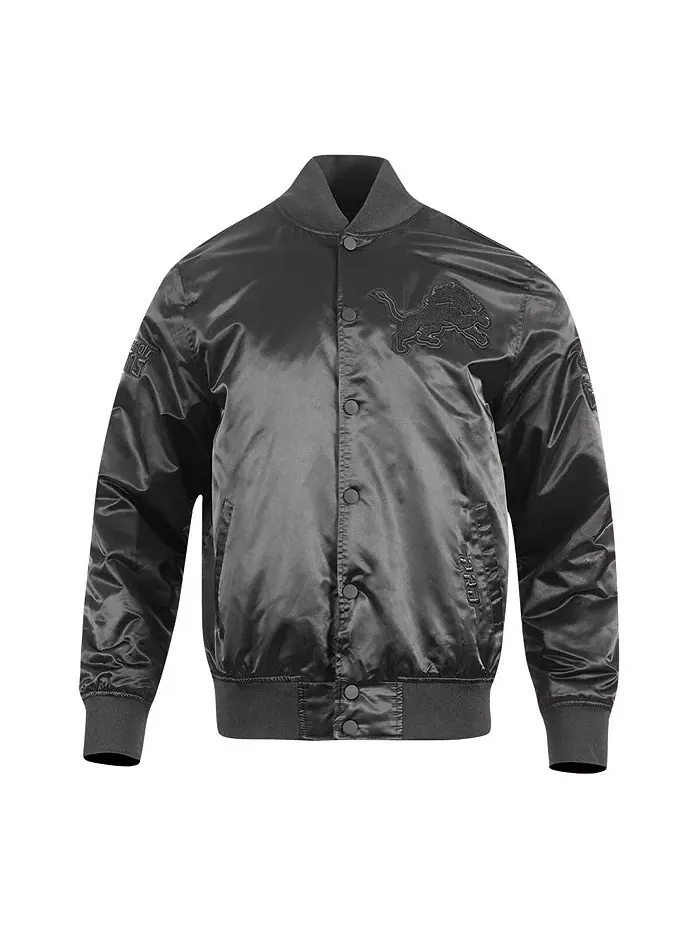 Мужская куртка на молнии Aidan Hutchinson черная Detroit Lions Player Full-Snap Jacket Pro Standard — изображение 3 из 5