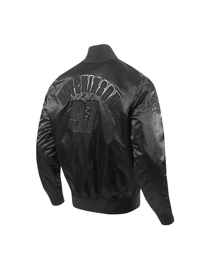 Мужская куртка на молнии Aidan Hutchinson черная Detroit Lions Player Full-Snap Jacket Pro Standard — изображение 4 из 5