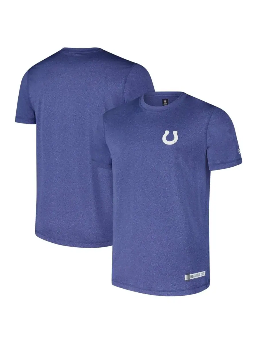Футболка с коротким рукавом Heather Royal Indianapolis Colts 2024 NFL Training Camp New Era