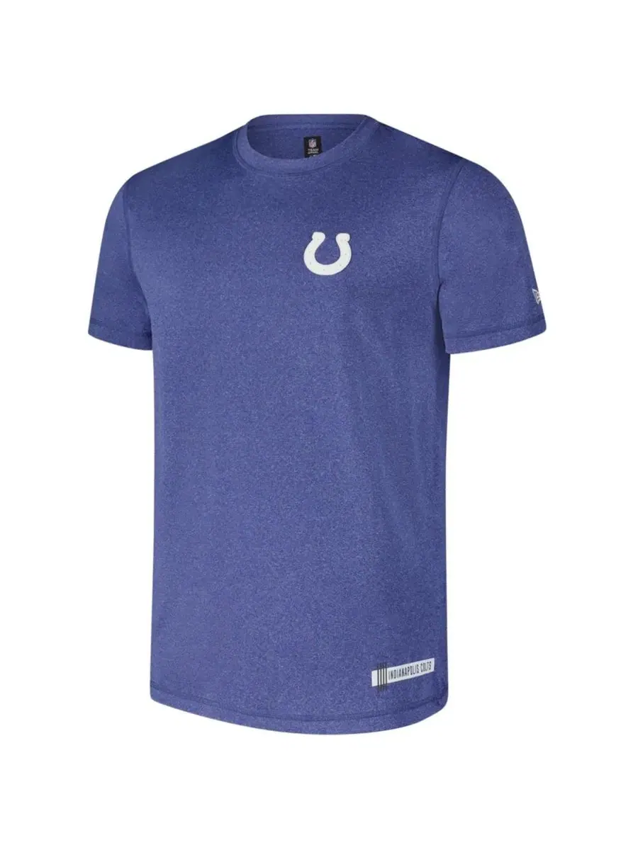 Футболка с коротким рукавом Heather Royal Indianapolis Colts 2024 NFL Training Camp New Era — изображение 2 из 3, синий