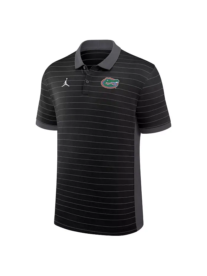 Мужская черная футболка-поло Florida Gators 2025 Early Season Coaches Sideline Victory Stripe — изображение 2 из 3