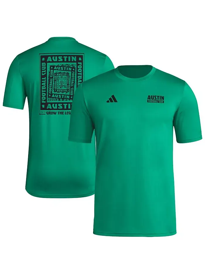 Мужская зеленая футболка Austin FC Local Wrap adidas