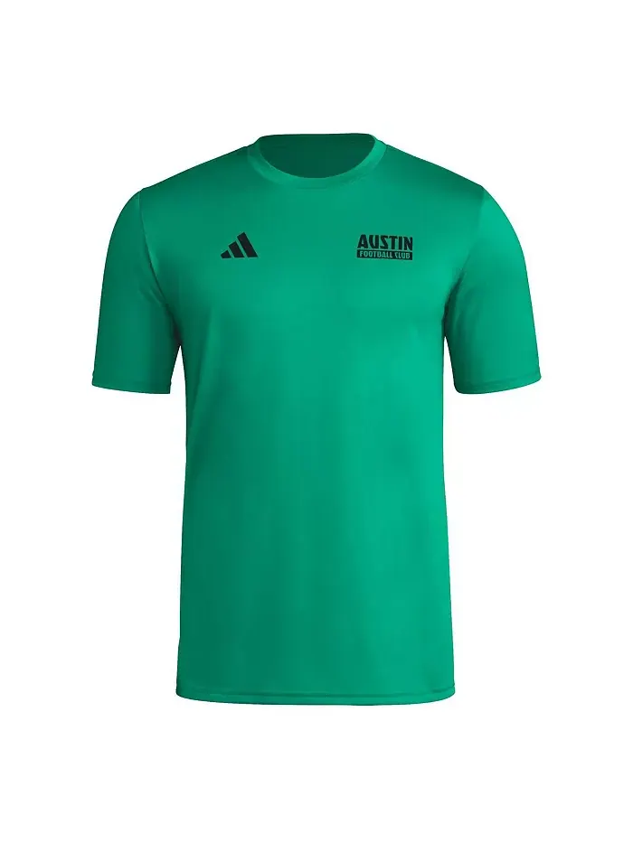 Мужская зеленая футболка Austin FC Local Wrap adidas — изображение 2 из 3