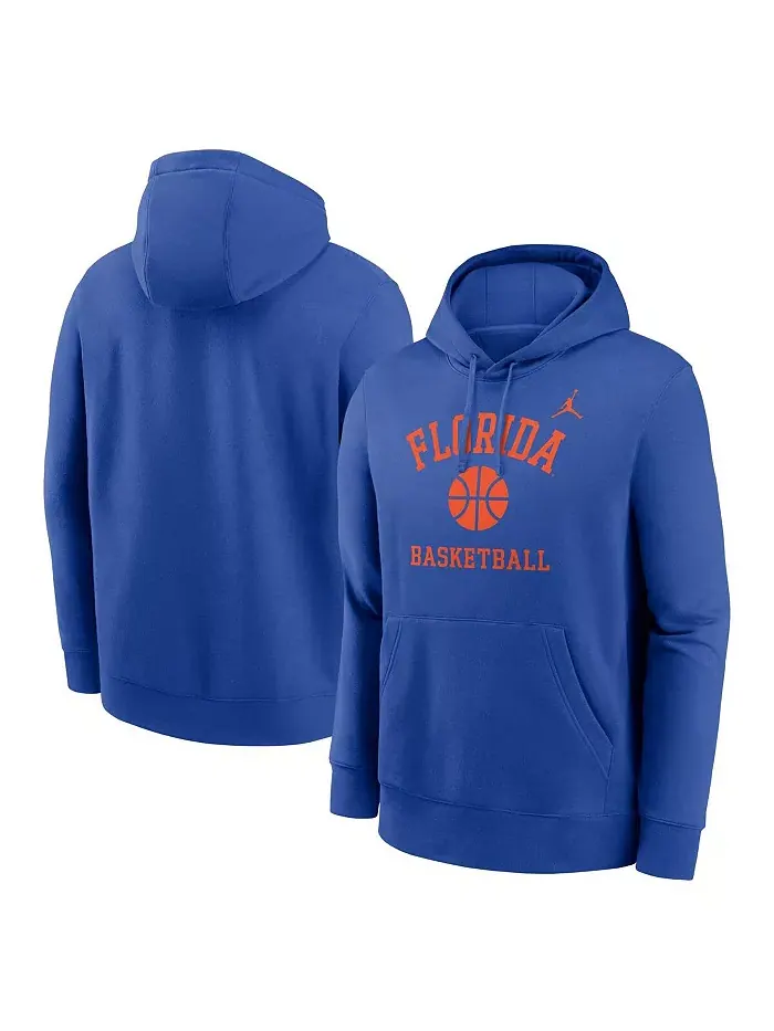 Мужская баскетбольная толстовка с капюшоном Royal Florida Gators Arch Jordan