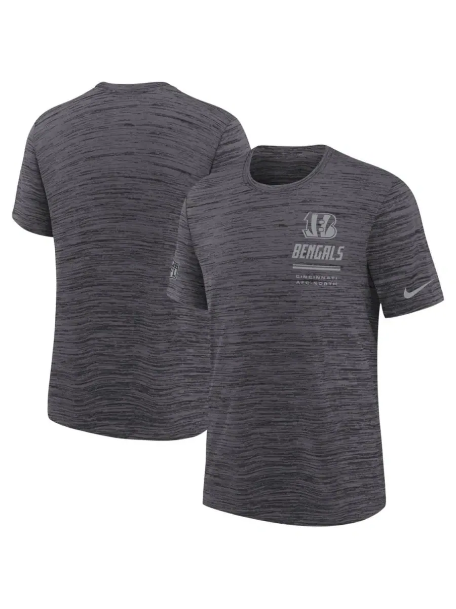 Футболка с коротким рукавом, с технологией Dri-FIT Nike Cincinnati Bengals Sideline Velocity Nike