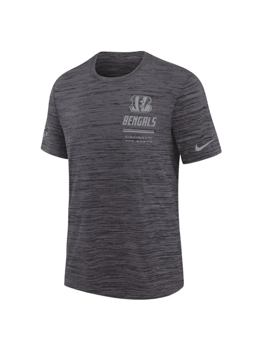 Футболка с коротким рукавом, с технологией Dri-FIT Nike Cincinnati Bengals Sideline Velocity Nike — изображение 2 из 3