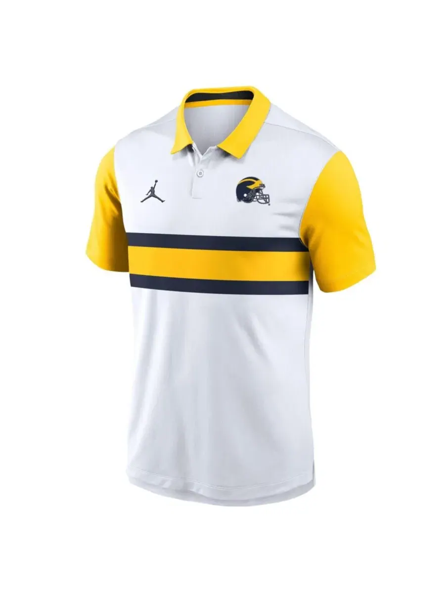 Поло с длинным рукавом Athletic Prep Alt Logo Vapor Dri-FIT Jordan — изображение 3 из 3, белый