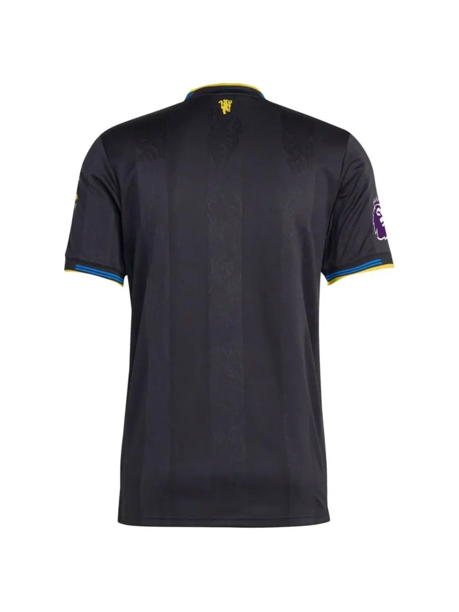 Футболка Mason Mount Black Manchester United 2025/26 Third Authentic Player Jersey adidas — изображение 2 из 3, черный
