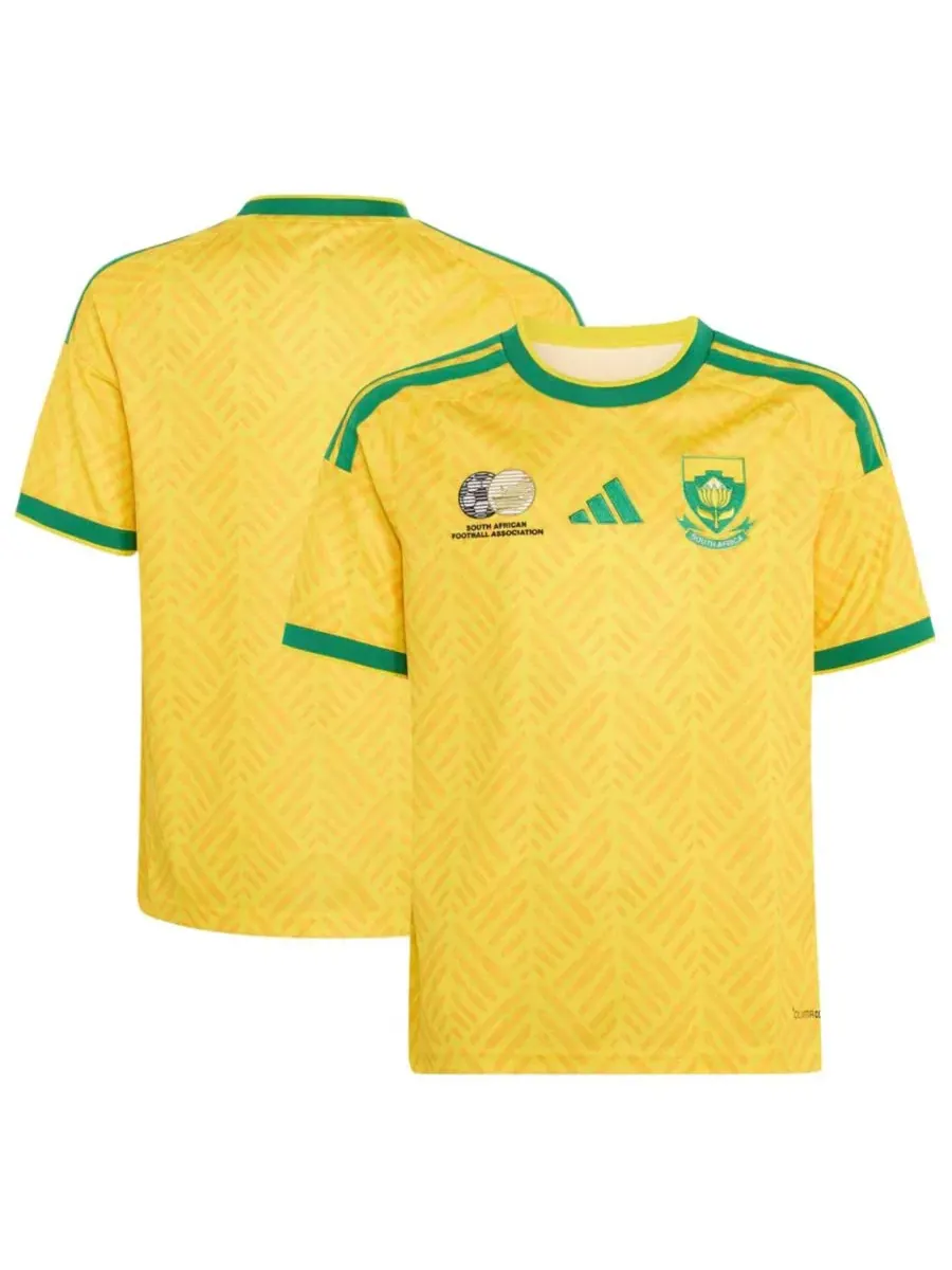 Футболка с коротким рукавом с принтом South Africa National Team 2026 Home Replica Jersey adidas
