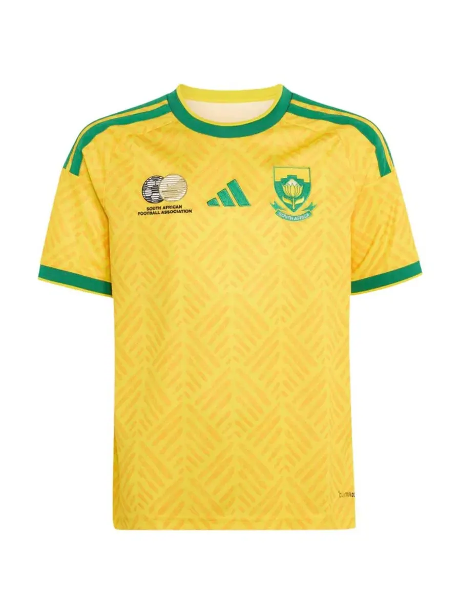 Футболка с коротким рукавом с принтом South Africa National Team 2026 Home Replica Jersey adidas — изображение 2 из 5, желтый