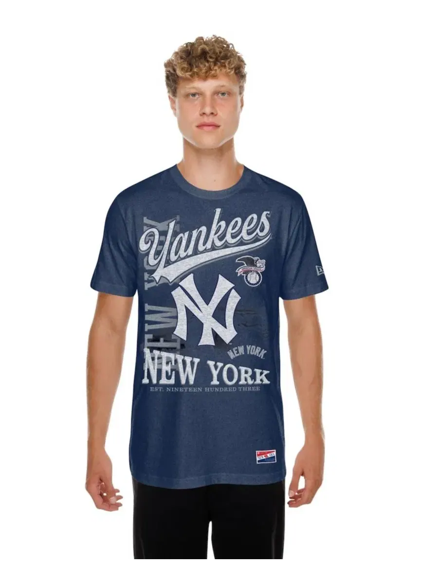 Футболка оверсайз с принтом New York Yankees New Era