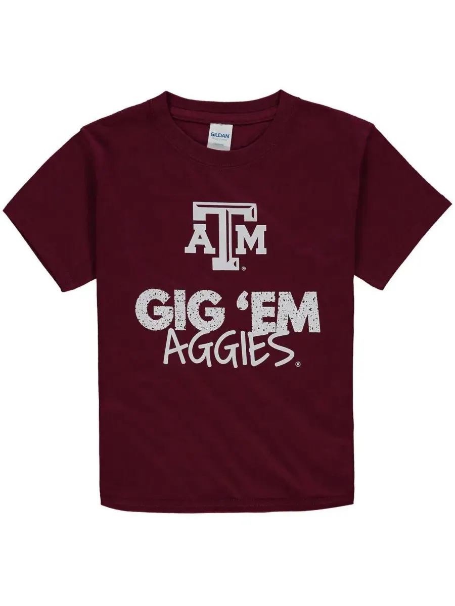 Футболка с круглым вырезом с принтом Texas A&M Aggies Two Feet Ahead