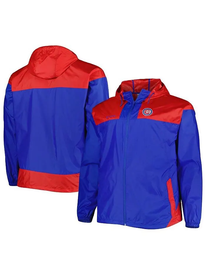 Мужская ветровка с молнией во всю длину Royal Chicago Cubs Flash Forward Challenger Big and Tall — изображение 1 из 2