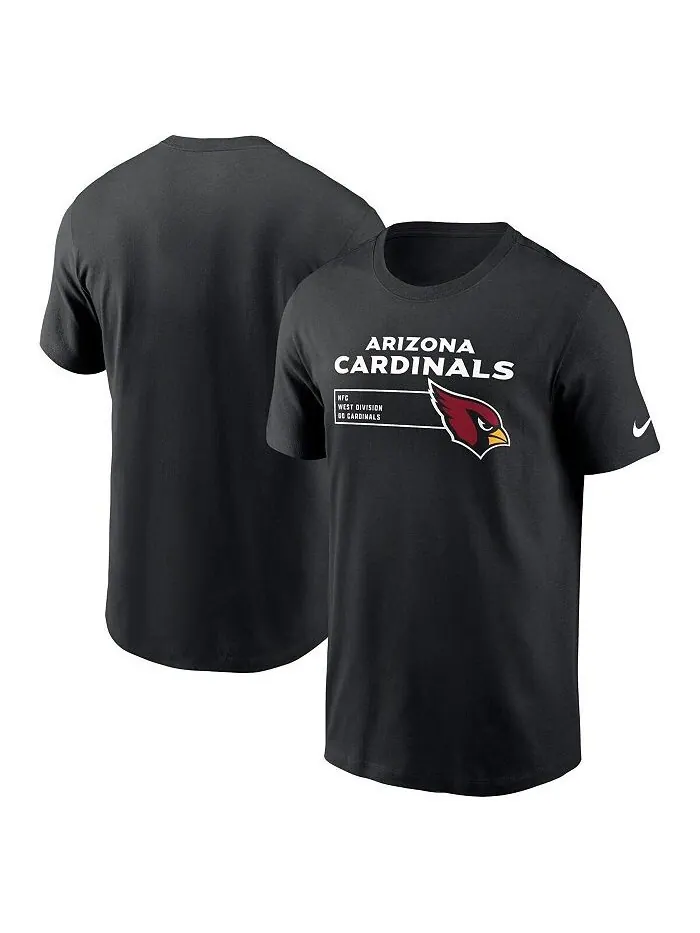 Мужская черная футболка Arizona Cardinals Division Essential Nike