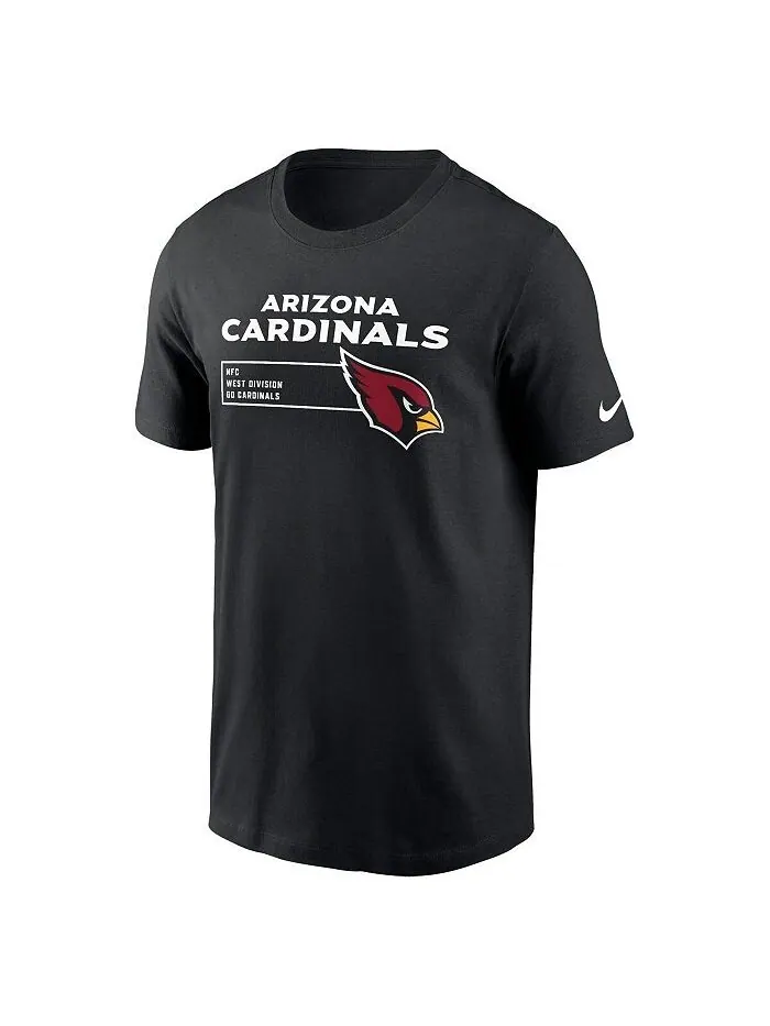 Мужская черная футболка Arizona Cardinals Division Essential Nike — изображение 3 из 3, черный