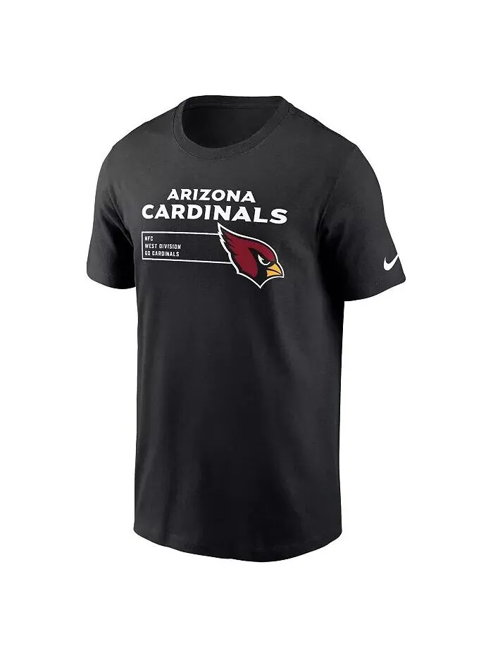 Мужская черная футболка Arizona Cardinals Division Essential Nike — изображение 3 из 3