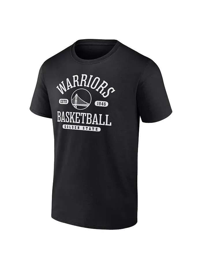 Мужская футболка Golden State Warriors Danger Zone черного цвета Fanatics Mto Label — изображение 2 из 3