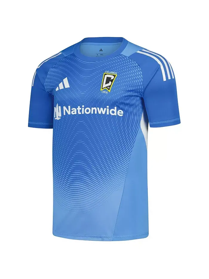 Мужская голубая вратарская футболка Columbus Crew 2025 adidas — изображение 3 из 3