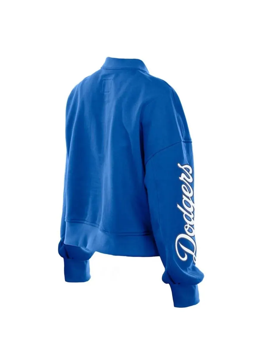 Женская укороченная куртка на молнии Alpha Women's Industries Royal Los Angeles Dodgers New Era — изображение 4 из 4
